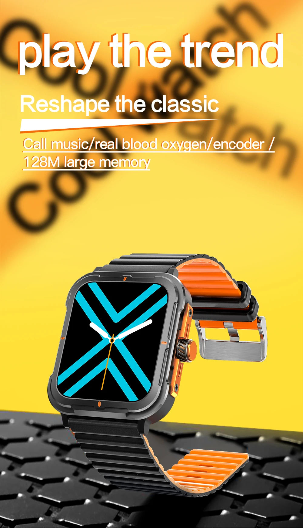 D09 Smartwatch 1.83inches IPS HD 240x285 Full Touch Screen 128MB RAM Bluetooth 5.0 IP67 Waterproof Fitness Android Watch