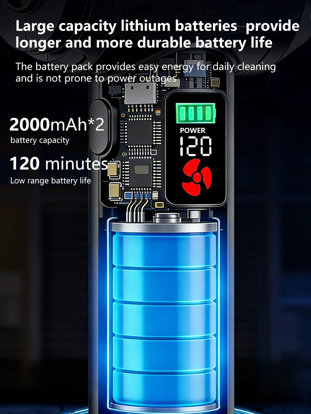 Portable Handheld Vacuum Cleaner ,High Power Mini Car Vacuum , Instant Suction Without Backflow ,Ideal for Car Interior & Home