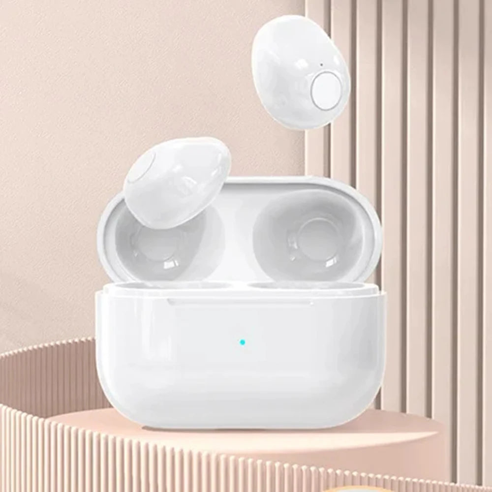 Invisible Sleep Mini Headphones Bluetooth TWS Wireless Earphones with Microphone Noise Cancelling In-Ear Earbuds Sports Headset