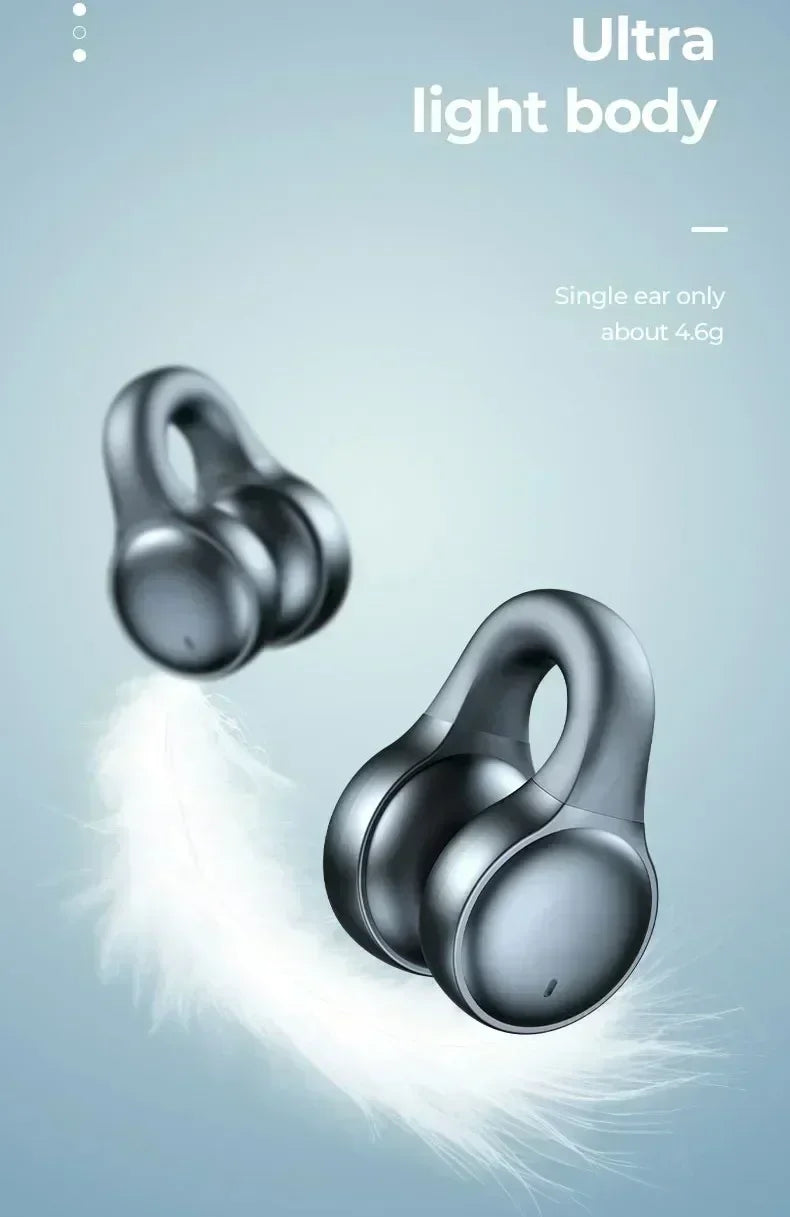 Wireless Earphone Noise Reduction Bluetooth LDE Power Display Earbuds in-Ear Headsets with Mic Touch Control for Phone