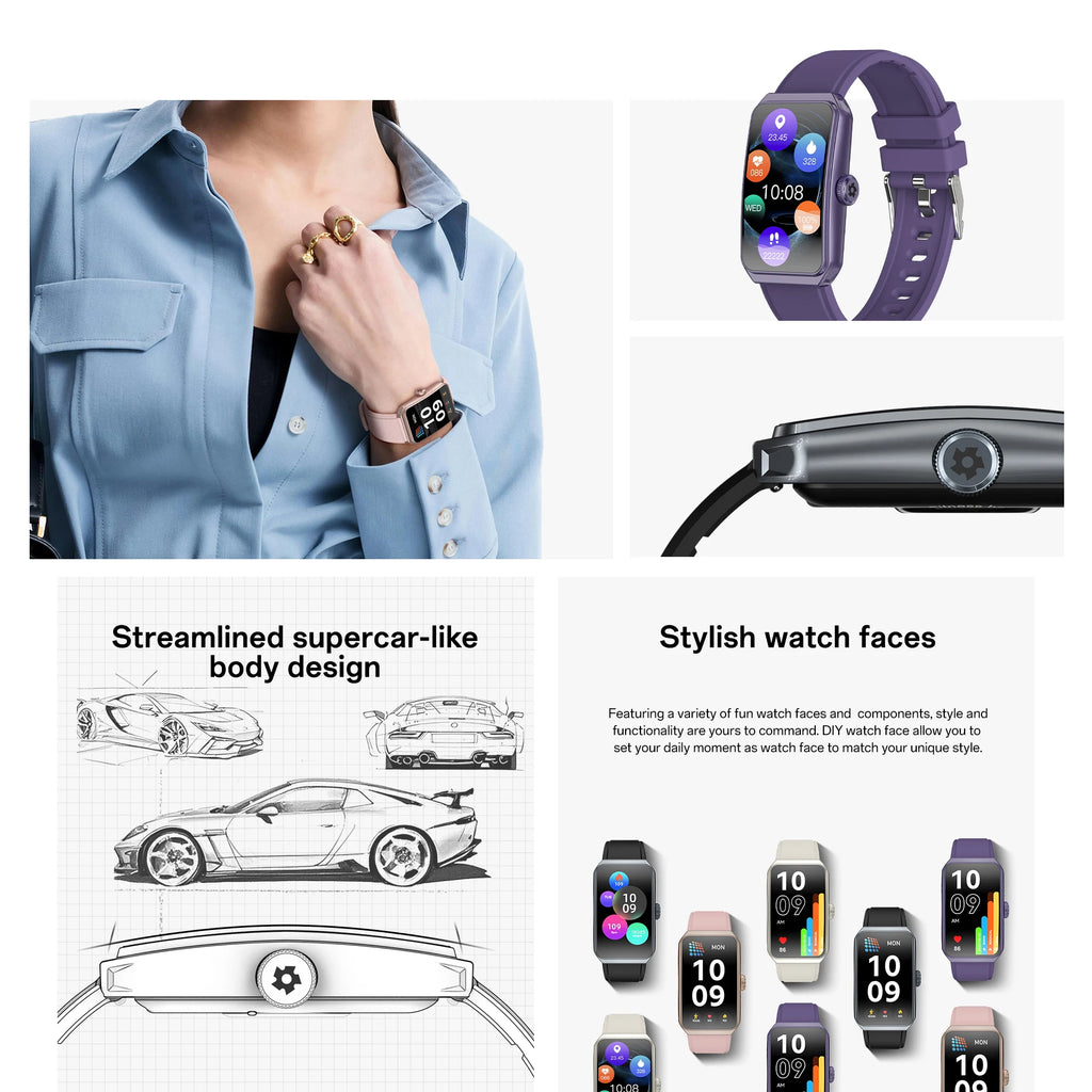 LIGE 2025 New 1.47" HD Curved Screen Smartwatch Men Women Bluetooth Call AI Voice Fitness Tracker Smart Watch For Android IOS