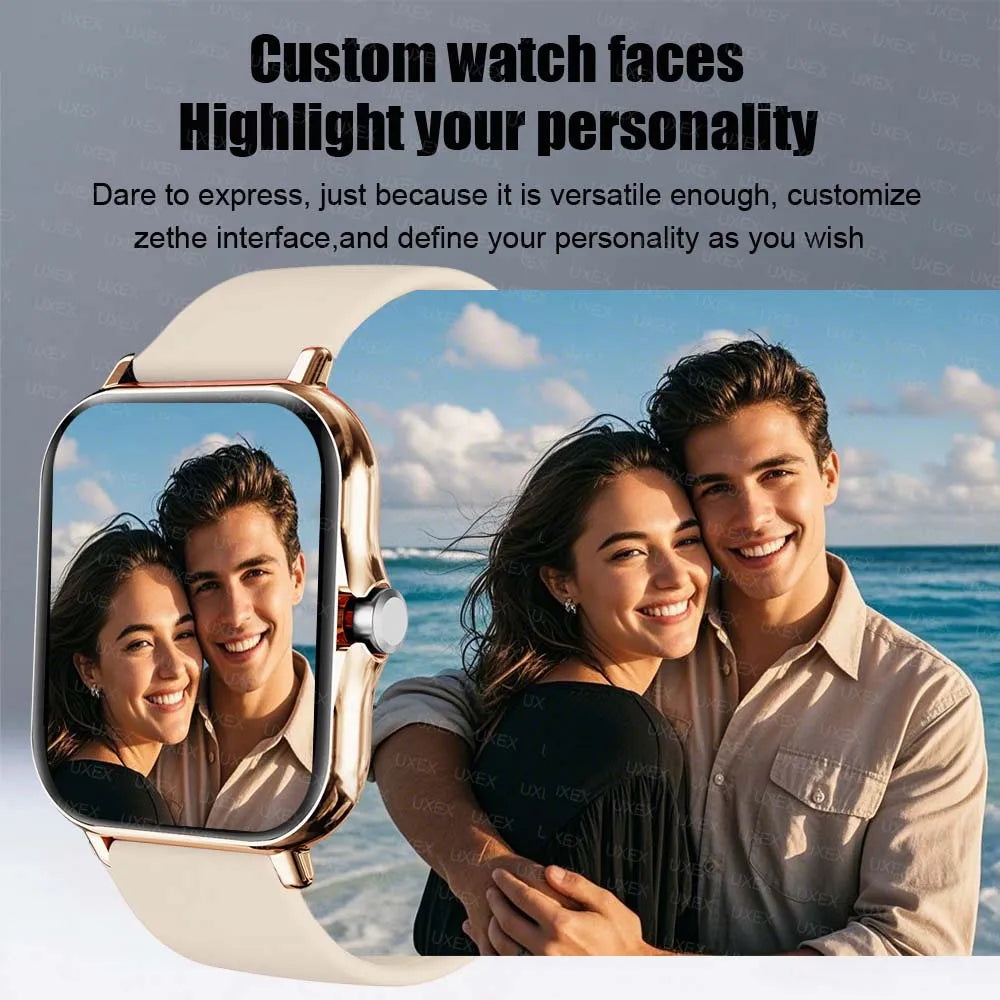 1.83'' Sports Smart Watch Fitness Clock Health Monitor Waterproof Smartwatch Wireless Call Watches For Men Women Android Ios New