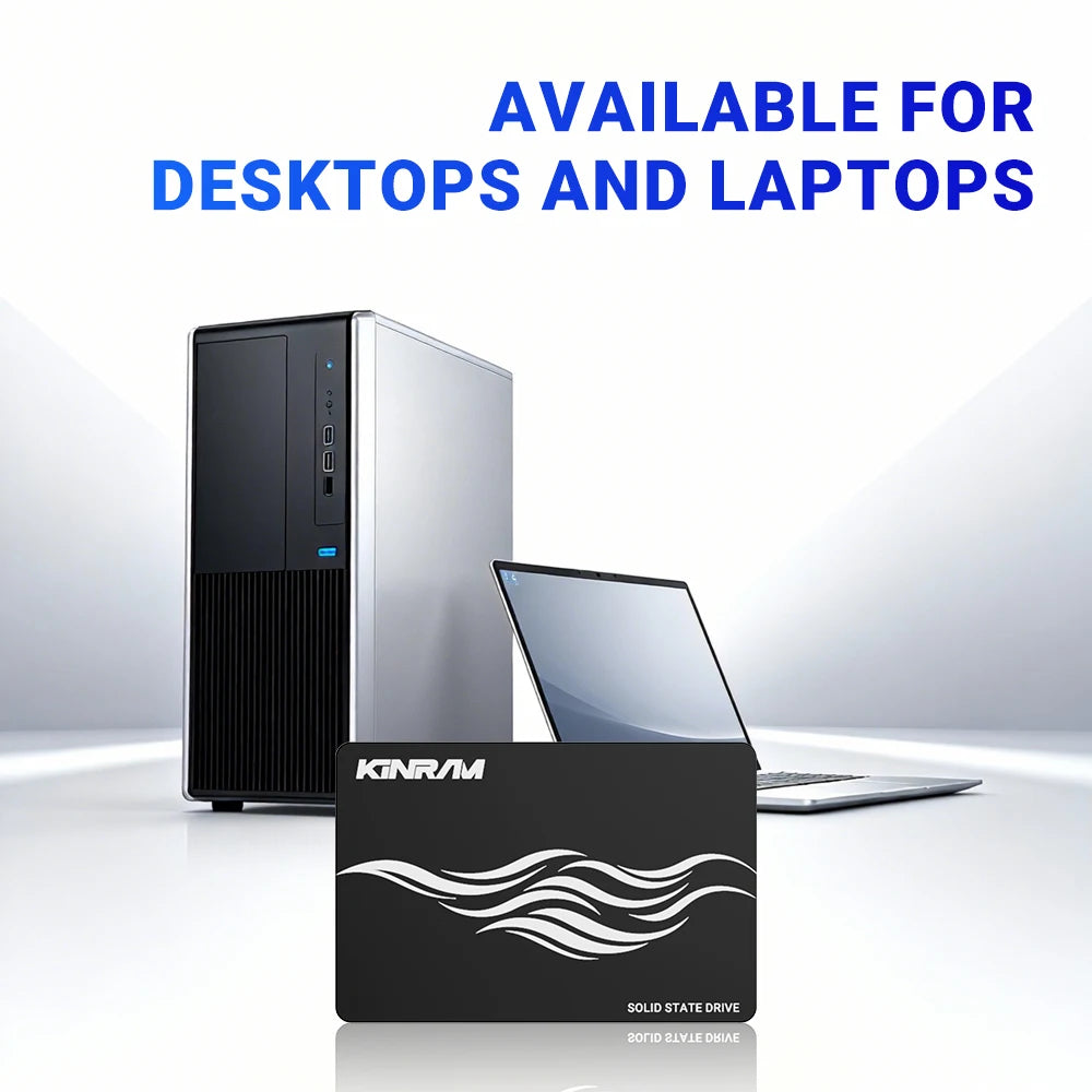 KinRam 256GB SSD 512GB 64GB 2.5 SATA 3 Desktop Hard Disk 120GB 128GB 240GB HDD Internal SATA3 Solid State Drive For PC Laptop