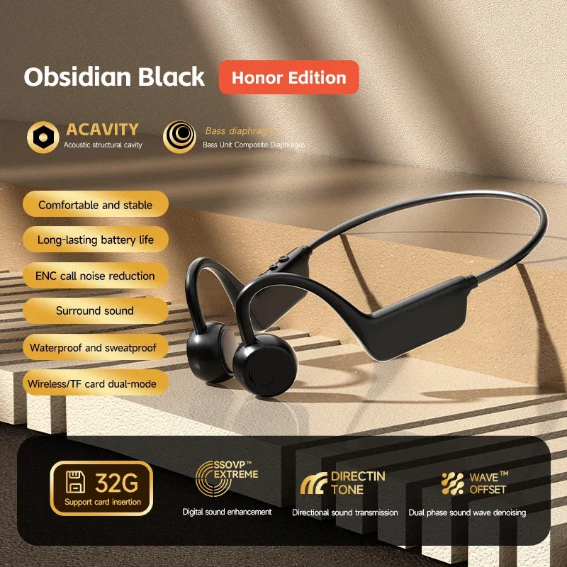 Bone Conduction Headset Wireless Swimming Sports Headphone IPX8 Bluetooth 5.4 With Mic Waterproof Exercise Fitness 2026 NEW