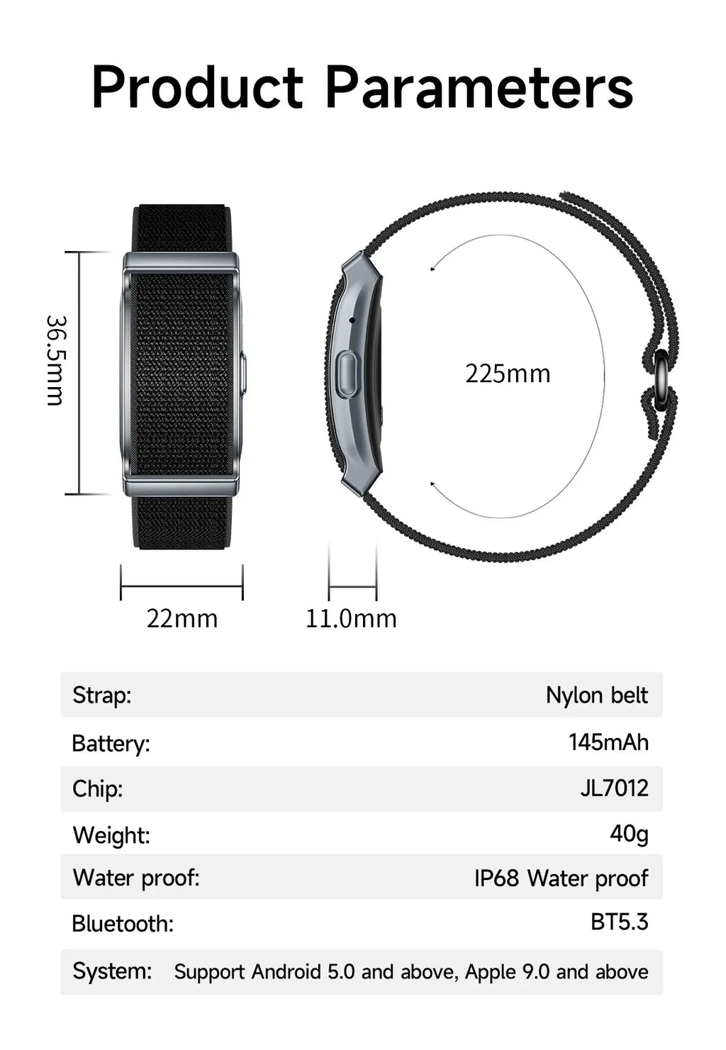 2025 New Screenless Smart Watch Men Sport Outdoors Fitness Tracker Heart Rate Monitor IP68 Waterproof Smartwatch For Andrio iOS