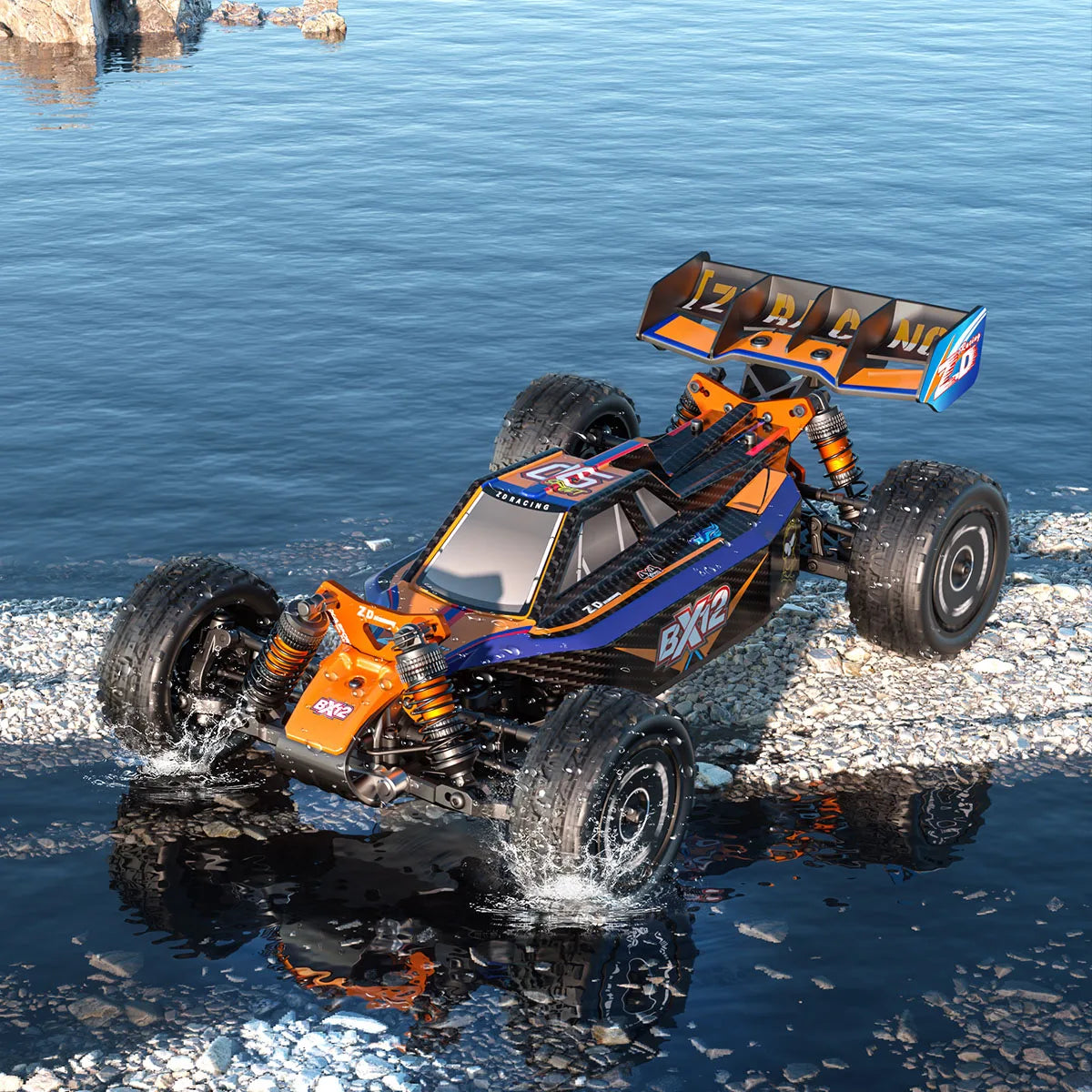 ZD Racing 1/12 Scale 4WD Remote Control Off Road Car BX 12 2845 Brushless Motor RC Racing Vehicle Metal Dog Bone Drive Shaft