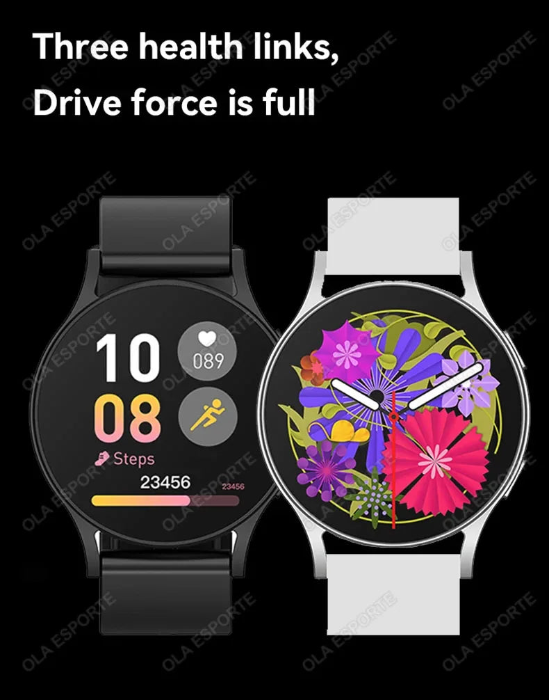Smart Watch 1.32inch HD AMOLED Screen Bluetooth Call Health Monitor Smartwatch Men Women Fitness Sports Watches For Android IOS