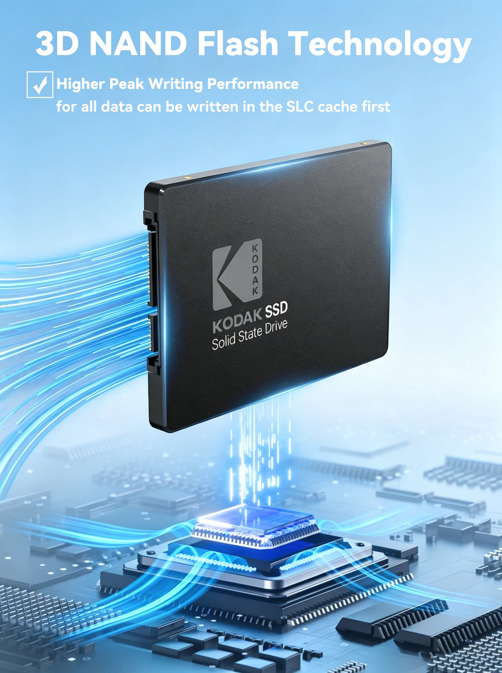 Kodak X120 Pro 2.5" SATA III Internal Solid State Drive SSD 1TB 512GB 256GB 128GB for Laptop Computer PC